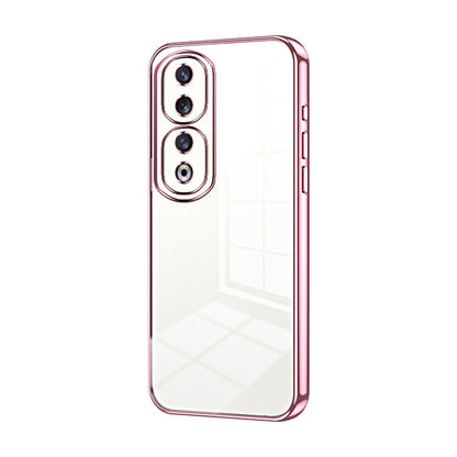 Honor 90 Pro Phone Case with Transparent Plating and Fine Hole Design: Crystal Clear & Scratch-Resistant