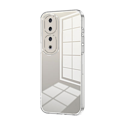 Honor 90 Pro Phone Case with Transparent Plating and Fine Hole Design: Crystal Clear & Scratch-Resistant