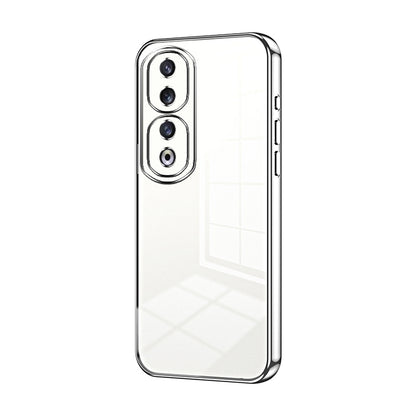 Honor 90 Pro Phone Case with Transparent Plating and Fine Hole Design: Crystal Clear & Scratch-Resistant