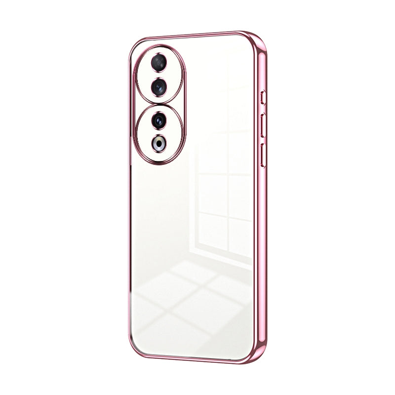 Honor 90 Phone Case with Transparent Plating and Fine Hole Design: Crystal Clear & Scratch-Resistant