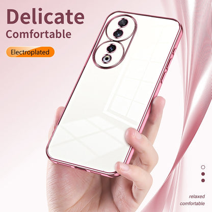 Honor 90 Phone Case with Transparent Plating and Fine Hole Design: Crystal Clear & Scratch-Resistant