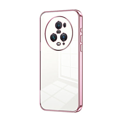 Honor Magic5 Pro Phone Case with Transparent Plating and Fine Hole Design: Crystal Clear & Scratch-Resistant