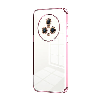 Honor Magic5 Phone Case with Transparent Plating and Fine Hole Design: Crystal Clear & Scratch-Resistant