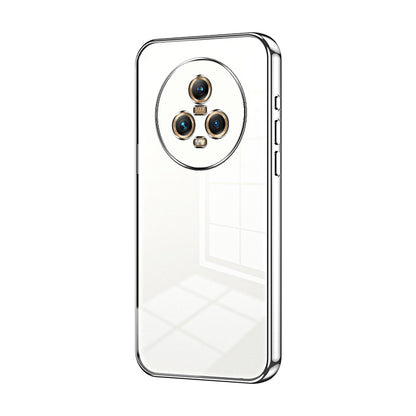 Honor Magic5 Phone Case with Transparent Plating and Fine Hole Design: Crystal Clear & Scratch-Resistant