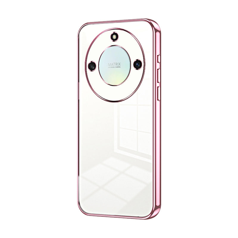 Honor X40 5G Phone Case with Transparent Plating and Fine Hole Design: Crystal Clear & Scratch-Resistant