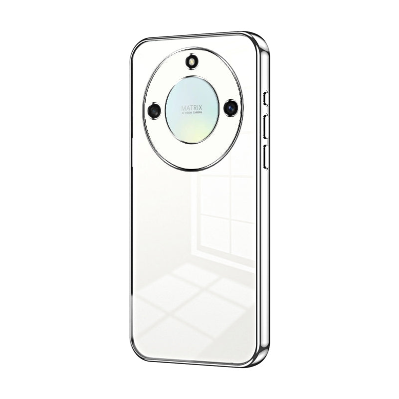 Honor X40 5G Phone Case with Transparent Plating and Fine Hole Design: Crystal Clear & Scratch-Resistant