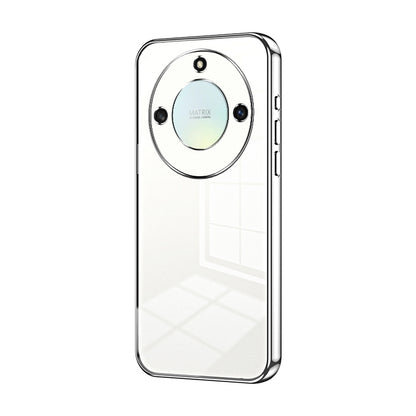 Honor X40 5G Phone Case with Transparent Plating and Fine Hole Design: Crystal Clear & Scratch-Resistant