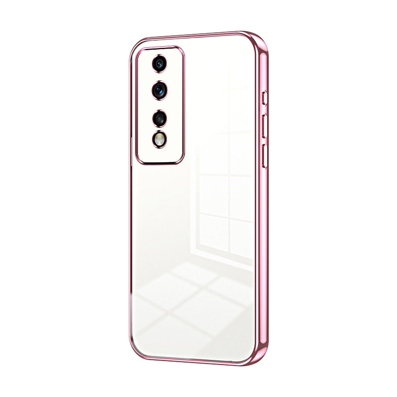 Honor 80 GT Phone Case with Transparent Plating and Fine Hole Design: Crystal Clear & Scratch-Resistant