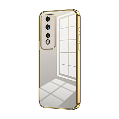 Honor 80 GT Phone Case with Transparent Plating and Fine Hole Design: Crystal Clear & Scratch-Resistant