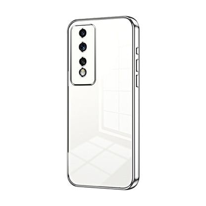 Honor 80 GT Phone Case with Transparent Plating and Fine Hole Design: Crystal Clear & Scratch-Resistant