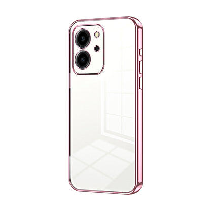 Honor 80 SE Phone Case with Transparent Plating and Fine Hole Design: Crystal Clear & Scratch-Resistant