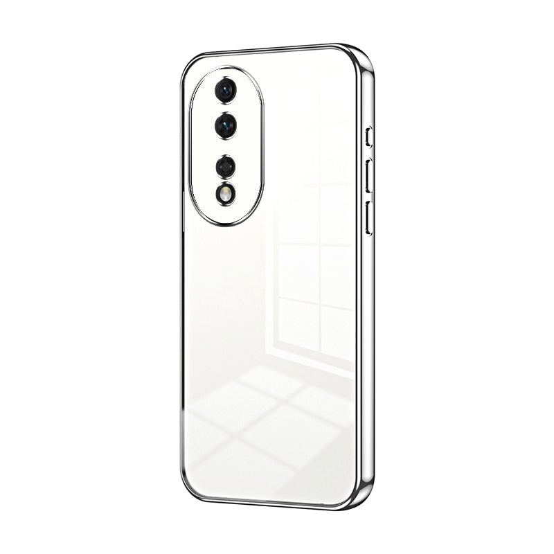 Honor 80 Phone Case with Transparent Plating and Fine Hole Design: Crystal Clear & Scratch-Resistant