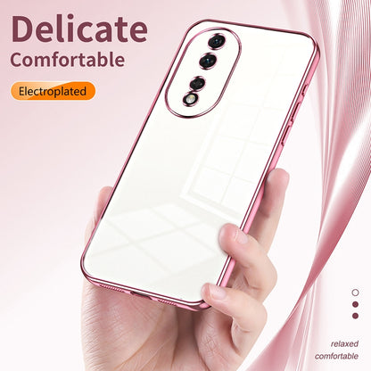 Honor 80 Phone Case with Transparent Plating and Fine Hole Design: Crystal Clear & Scratch-Resistant