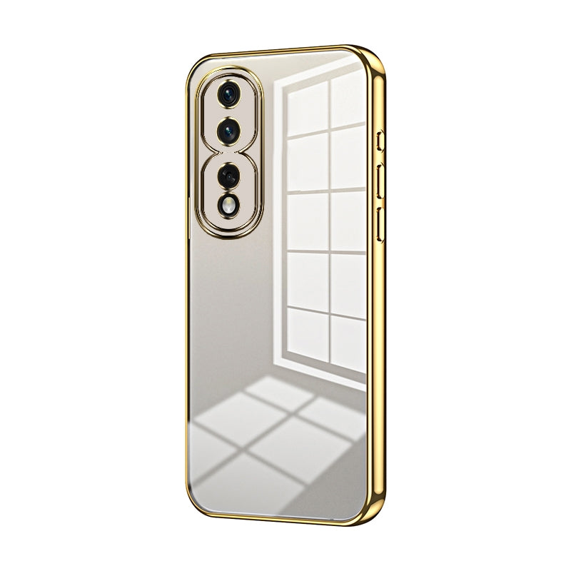 Honor 80 Pro Phone Case with Transparent Plating and Fine Hole Design: Crystal Clear & Scratch-Resistant