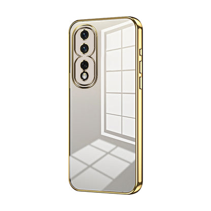 Honor 80 Pro Phone Case with Transparent Plating and Fine Hole Design: Crystal Clear & Scratch-Resistant