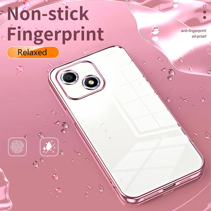 Honor Play 30 Phone Case with Transparent Plating and Fine Hole Design: Crystal Clear & Scratch-Resistant