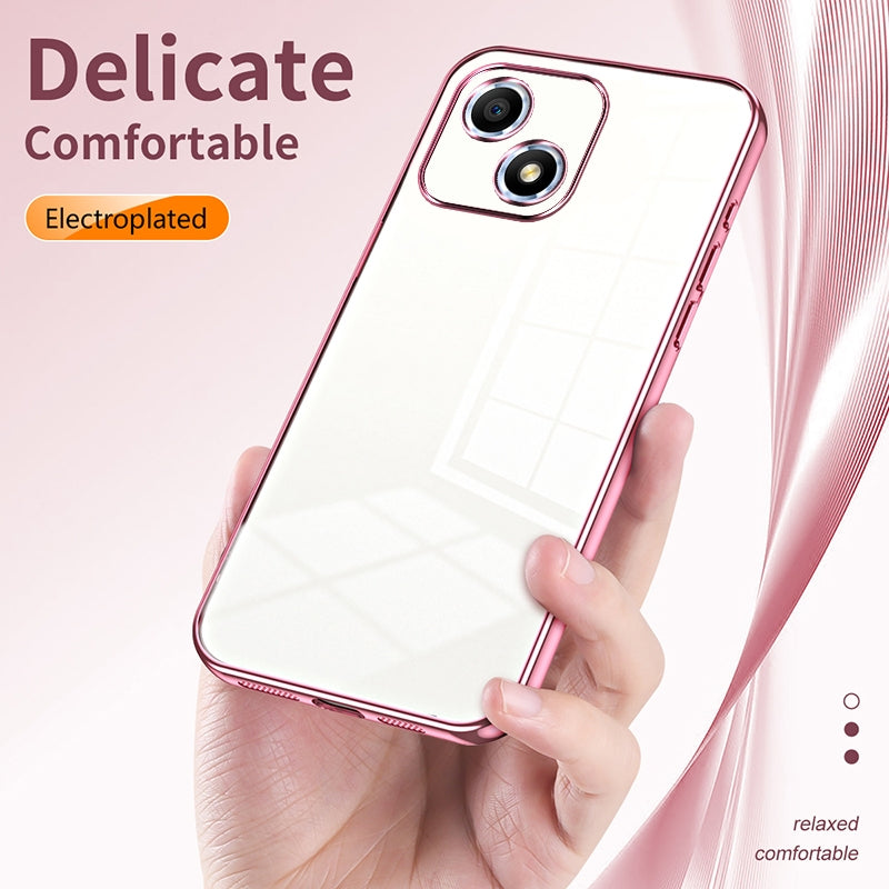 Honor Play 30 Phone Case with Transparent Plating and Fine Hole Design: Crystal Clear & Scratch-Resistant