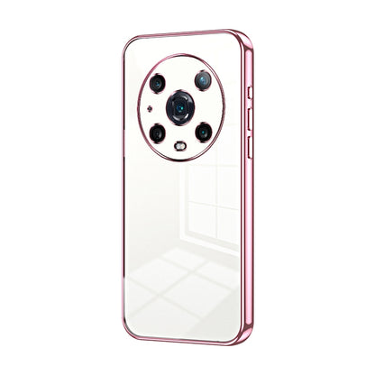 Honor Magic4 Pro Phone Case with Transparent Plating and Fine Hole Design: Crystal Clear & Scratch-Resistant