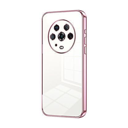 Honor Magic4 Phone Case with Transparent Plating and Fine Hole Design: Crystal Clear & Scratch-Resistant