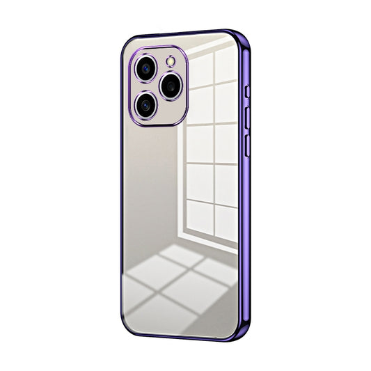 Honor 60 SE Phone Case with Transparent Plating and Fine Hole Design: Crystal Clear & Scratch-Resistant