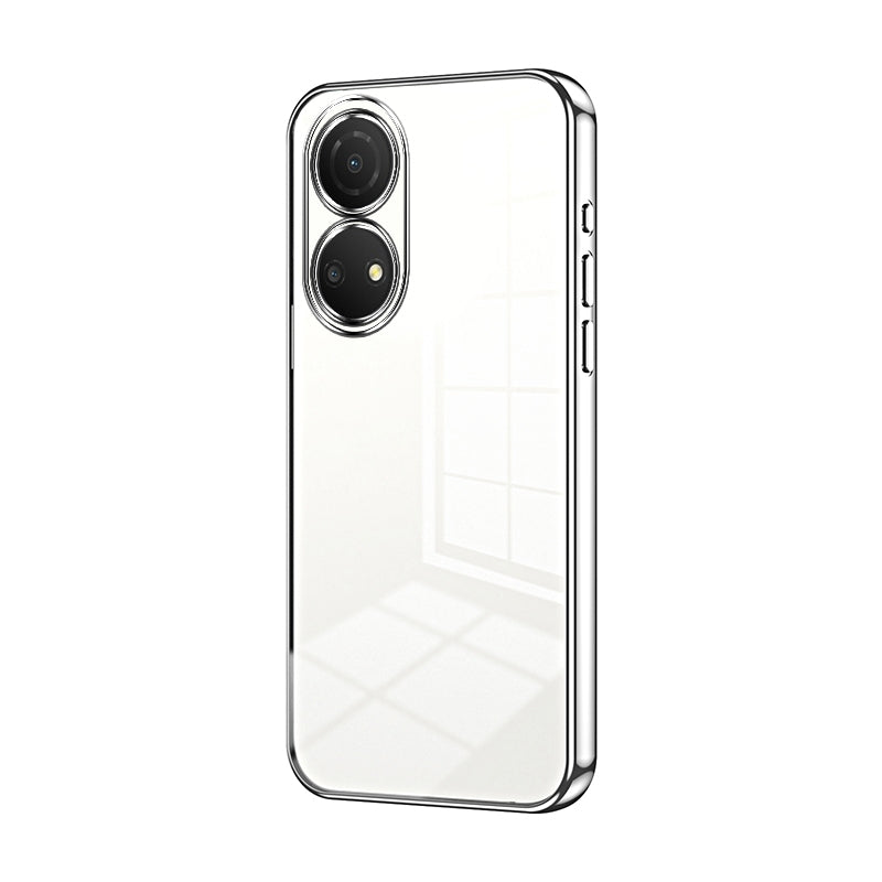 Honor Play 30 Plus Phone Case with Transparent Plating and Fine Hole Design: Crystal Clear & Scratch-Resistant