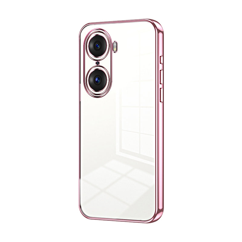 Honor 60 Pro Phone Case with Transparent Plating and Fine Hole Design: Crystal Clear & Scratch-Resistant