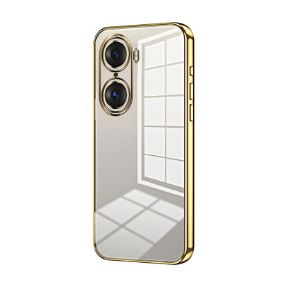 Honor 60 Pro Phone Case with Transparent Plating and Fine Hole Design: Crystal Clear & Scratch-Resistant