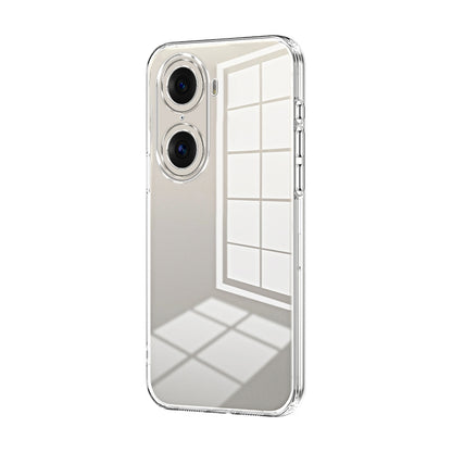 Honor 60 Pro Phone Case with Transparent Plating and Fine Hole Design: Crystal Clear & Scratch-Resistant