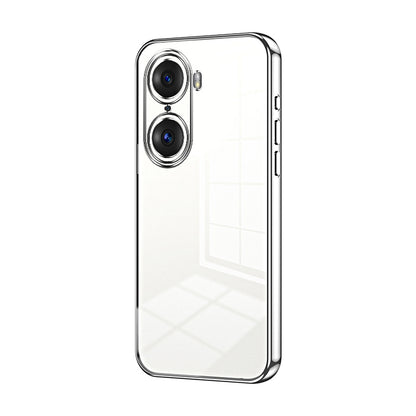 Honor 60 Pro Phone Case with Transparent Plating and Fine Hole Design: Crystal Clear & Scratch-Resistant