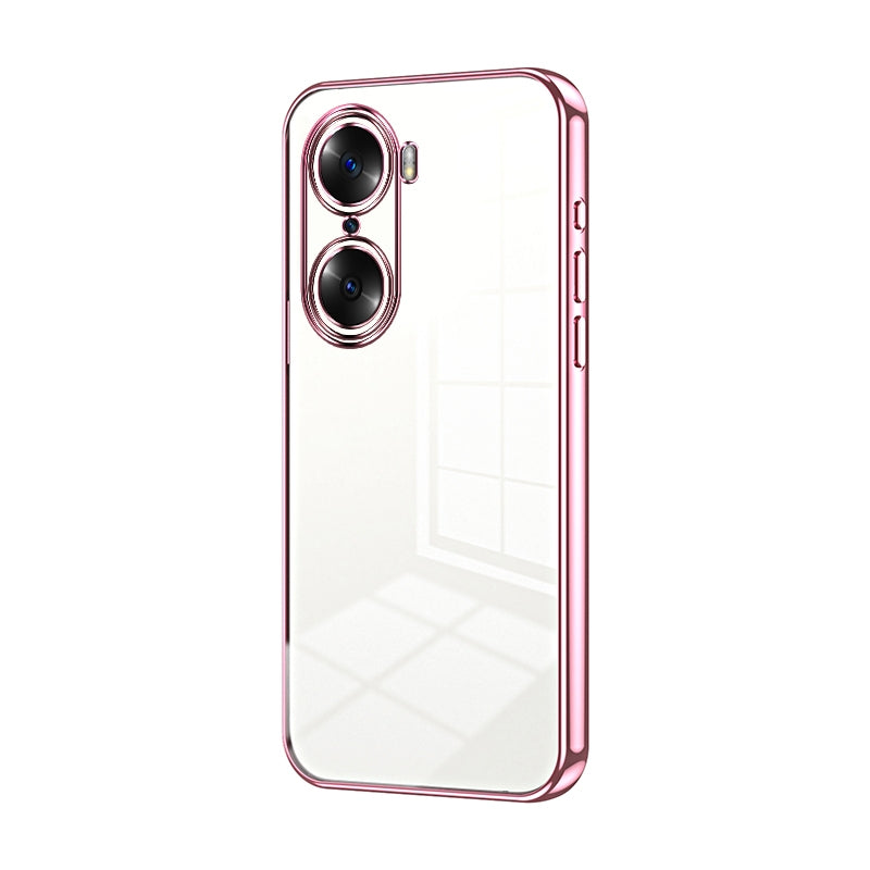 Honor 60 Phone Case with Transparent Plating and Fine Hole Design: Crystal Clear & Scratch-Resistant