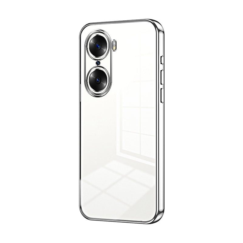 Honor 60 Phone Case with Transparent Plating and Fine Hole Design: Crystal Clear & Scratch-Resistant