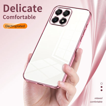 Honor X30i Phone Case with Transparent Plating and Fine Hole Design: Crystal Clear & Scratch-Resistant