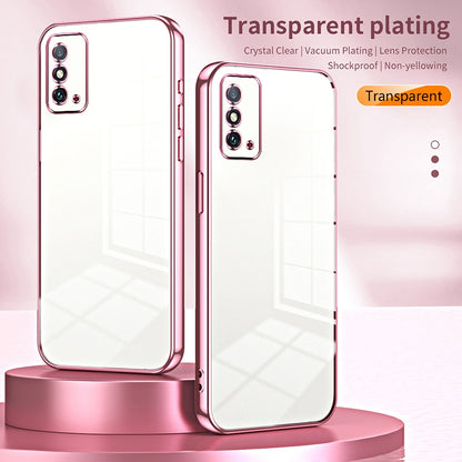 Honor X30 Max Phone Case with Transparent Plating and Fine Hole Design: Crystal Clear & Scratch-Resistant