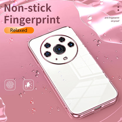 Honor Magic3 Pro Phone Case with Transparent Plating and Fine Hole Design: Crystal Clear & Scratch-Resistant