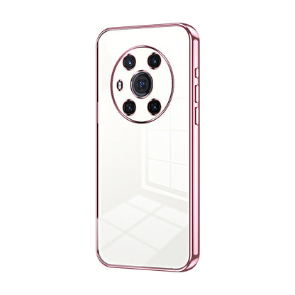 Honor Magic3 Phone Case with Transparent Plating and Fine Hole Design: Crystal Clear & Scratch-Resistant