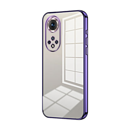 Honor 50 Pro Phone Case with Transparent Plating and Fine Hole Design: Crystal Clear & Scratch-Resistant