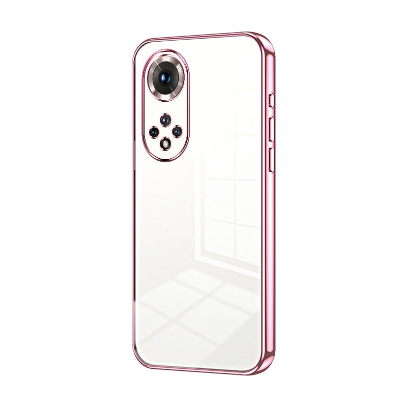 Honor 50 Pro Phone Case with Transparent Plating and Fine Hole Design: Crystal Clear & Scratch-Resistant