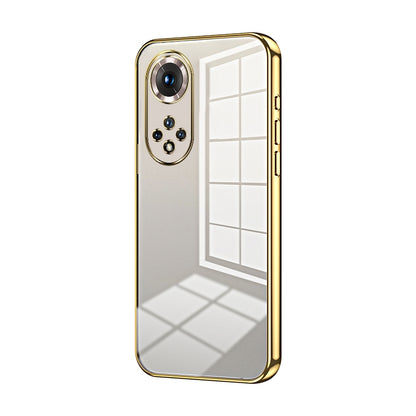 Honor 50 Pro Phone Case with Transparent Plating and Fine Hole Design: Crystal Clear & Scratch-Resistant