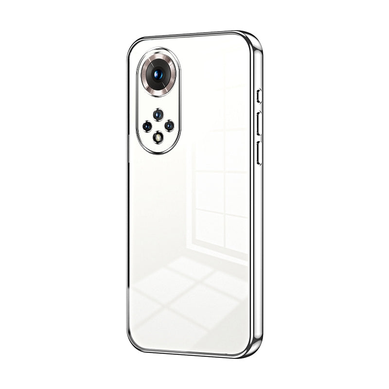 Honor 50 Pro Phone Case with Transparent Plating and Fine Hole Design: Crystal Clear & Scratch-Resistant