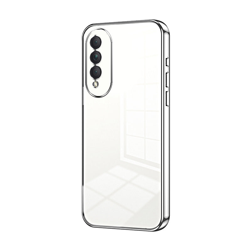 Honor X20 SE Phone Case with Transparent Plating and Fine Hole Design: Crystal Clear & Scratch-Resistant