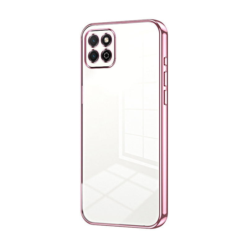 Honor Play 20 4G Phone Case with Transparent Plating and Fine Hole Design: Crystal Clear & Scratch-Resistant