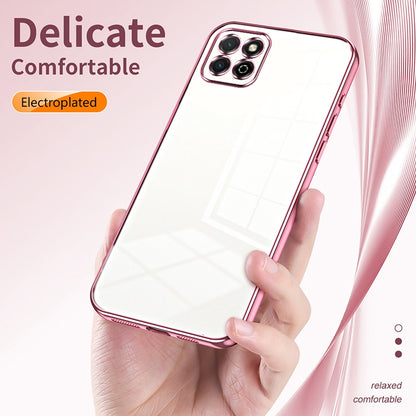 Honor Play 20 4G Phone Case with Transparent Plating and Fine Hole Design: Crystal Clear & Scratch-Resistant