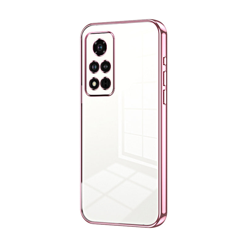 Honor V40 Phone Case with Transparent Plating and Fine Hole Design: Crystal Clear & Scratch-Resistant