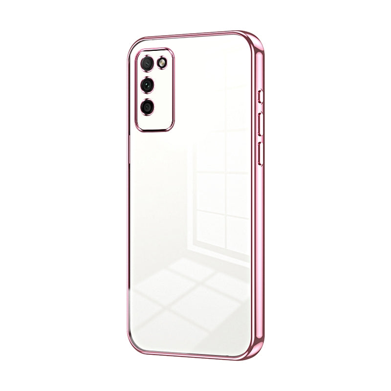 Honor 30 Youth Phone Case with Transparent Plating and Fine Hole Design: Crystal Clear & Scratch-Resistant