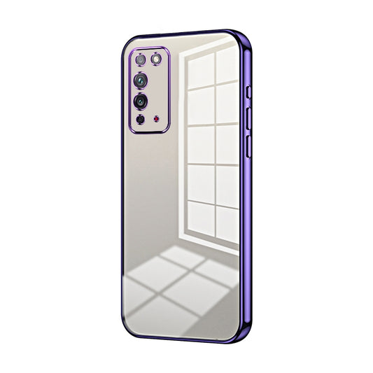 Honor X10 Phone Case with Transparent Plating and Fine Hole Design: Crystal Clear & Scratch-Resistant