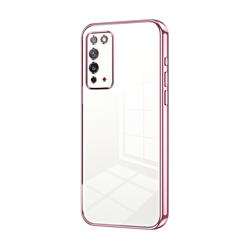 Honor X10 Phone Case with Transparent Plating and Fine Hole Design: Crystal Clear & Scratch-Resistant