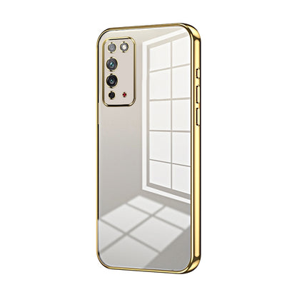 Honor X10 Phone Case with Transparent Plating and Fine Hole Design: Crystal Clear & Scratch-Resistant