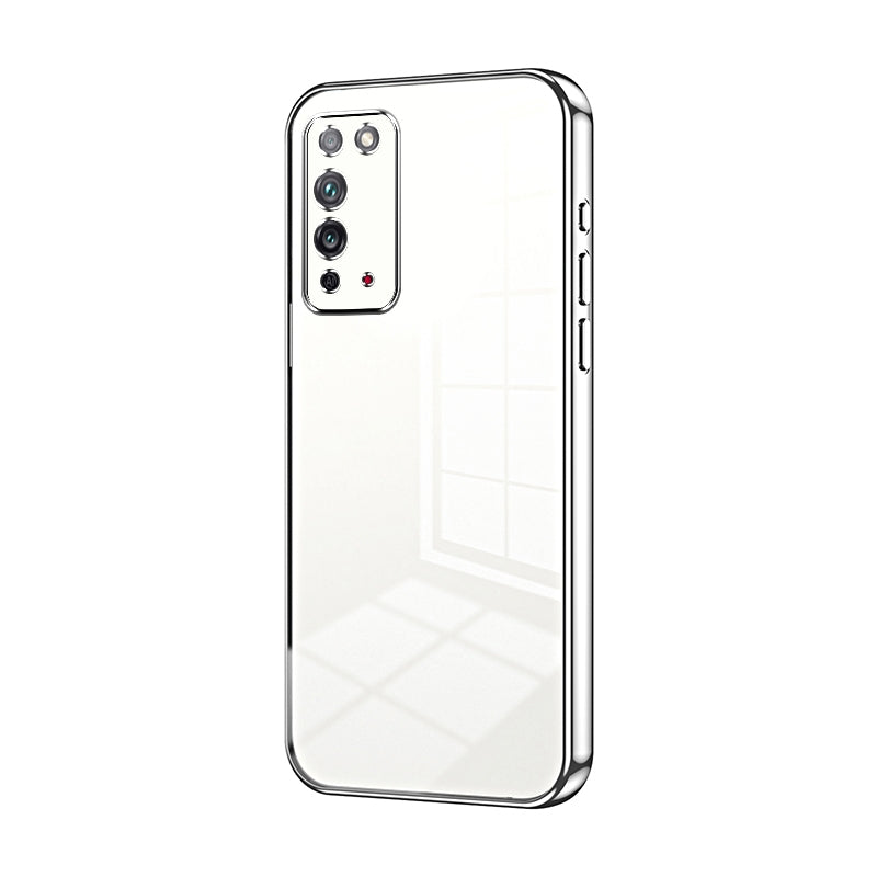 Honor X10 Phone Case with Transparent Plating and Fine Hole Design: Crystal Clear & Scratch-Resistant