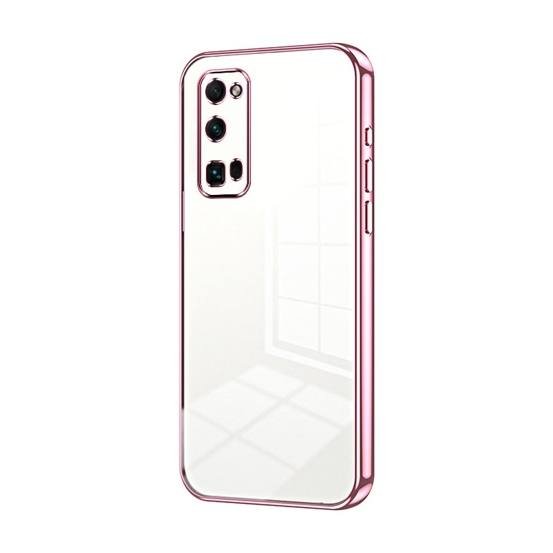 Honor 30 Pro+ Phone Case with Transparent Plating and Fine Hole Design: Crystal Clear & Scratch-Resistant