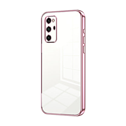 Honor V30 Pro Phone Case with Transparent Plating and Fine Hole Design: Crystal Clear & Scratch-Resistant